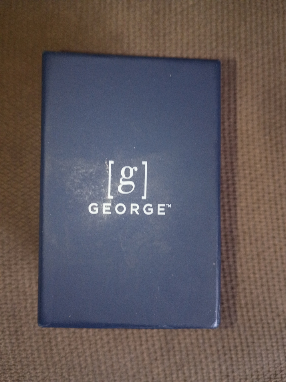 George Navy Jewelry/Accessory Box